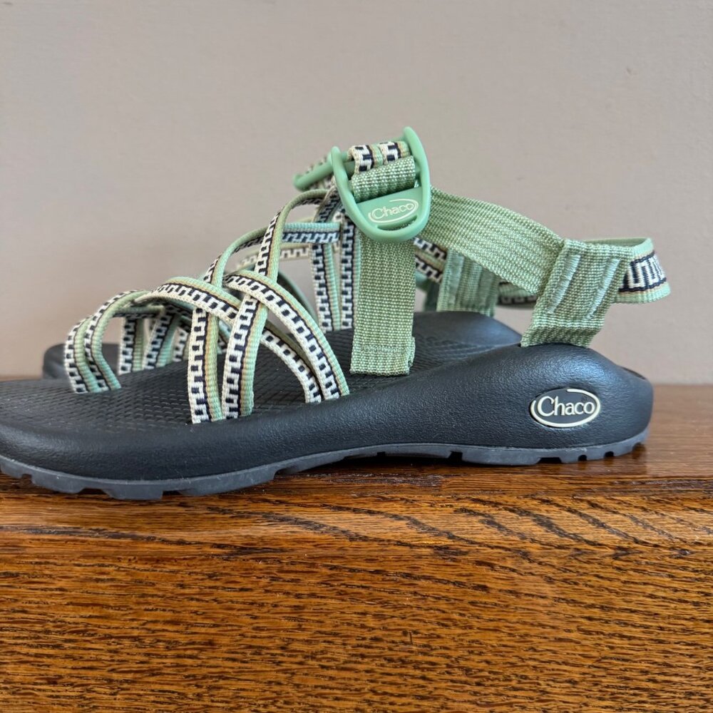 Chaco Women's Eco Tread Sandals Adjustable Strap Durable Sole Green Black Size 7 - Picture 16 of 16